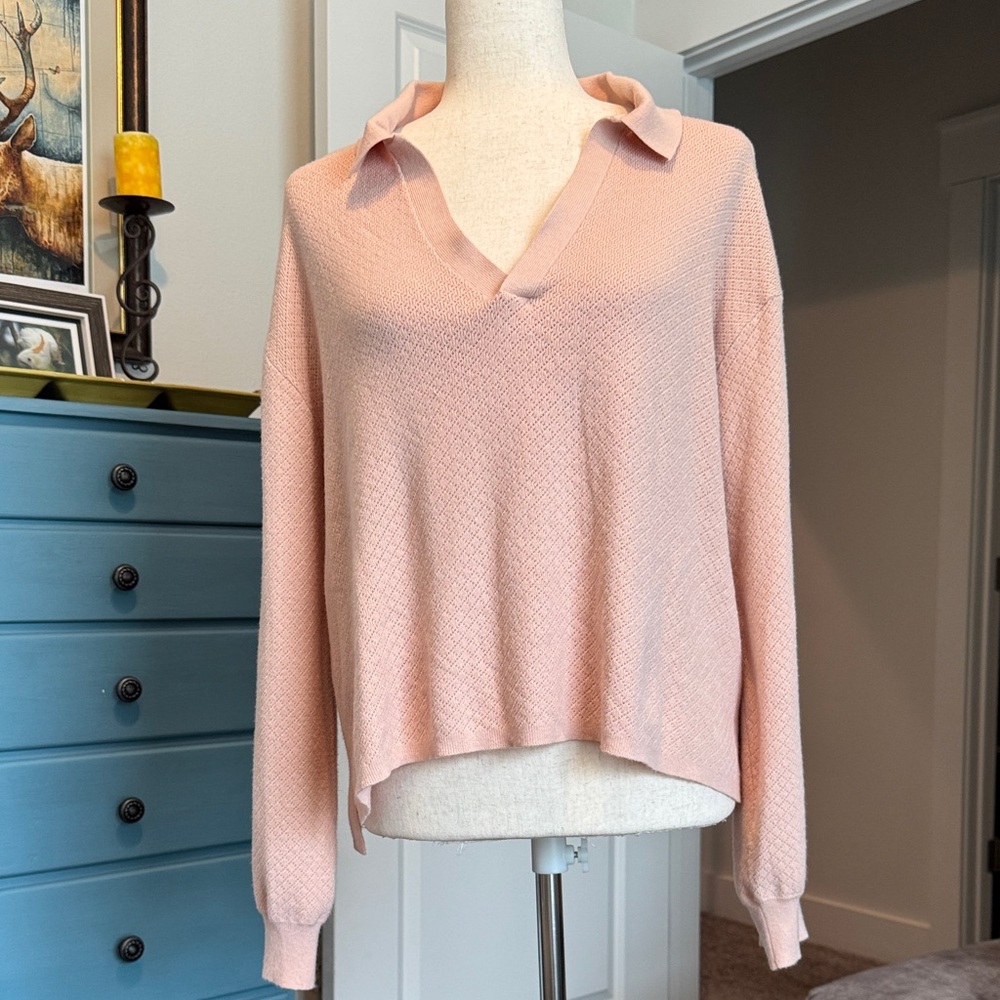 Southern Girl Fashion Blush V-Neck Sweater